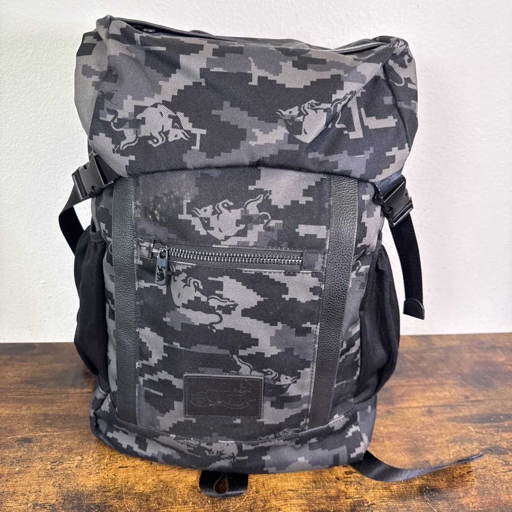 Red Bull Signature Series Digital Camo Backpack Gray Black Tactical Rucksack